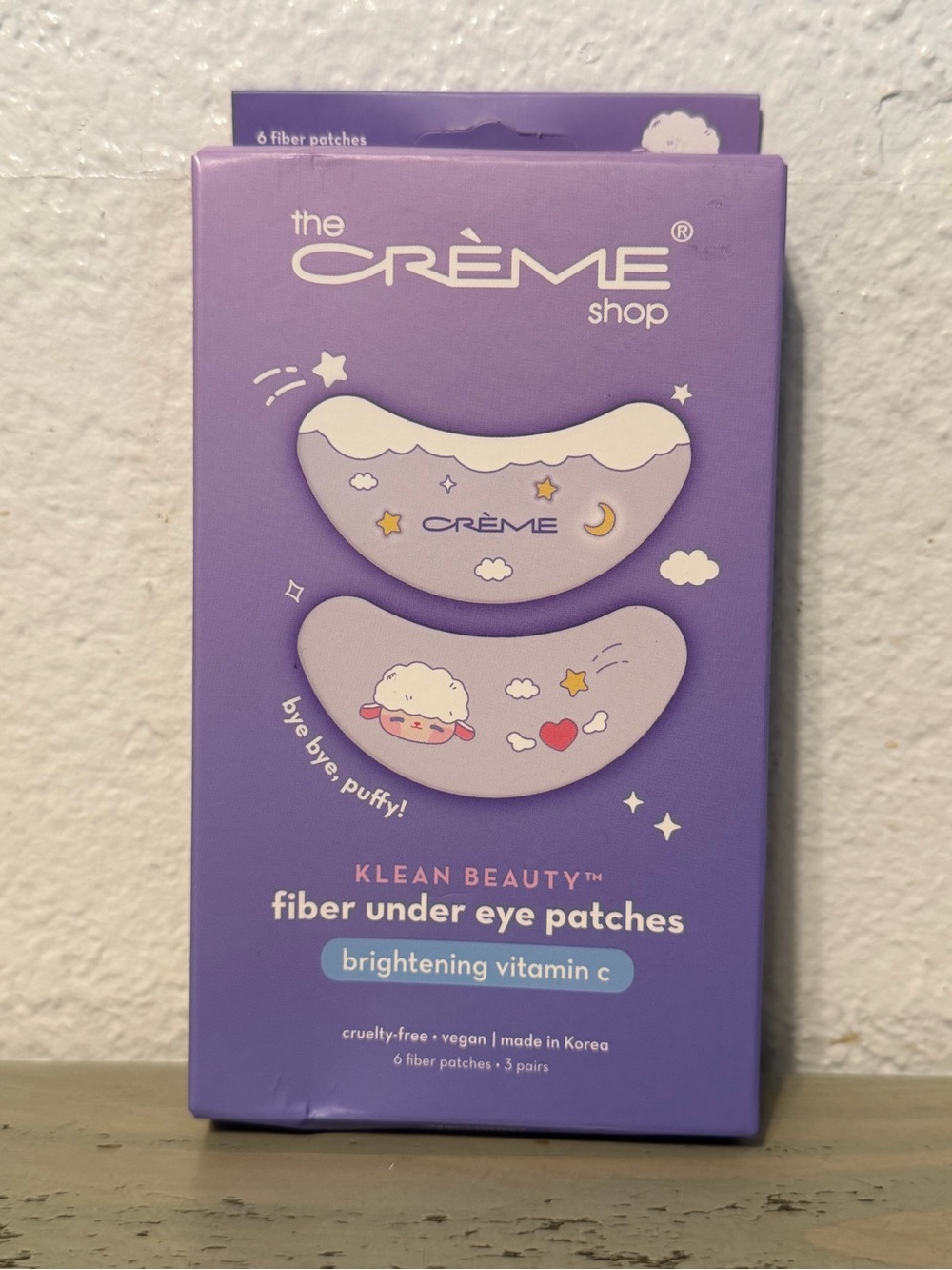 The Crème Shop Lavender Fiber Under Eye Patches - Brightening Vitamin C